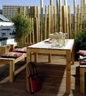 Bamboo blinds Balcony – design ideas for Feng Shui Style | Interior