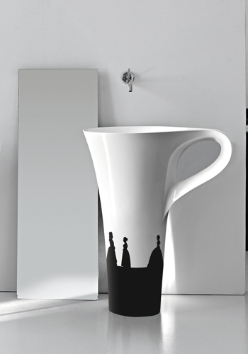 il lavandino a tazza di caffÃ¨