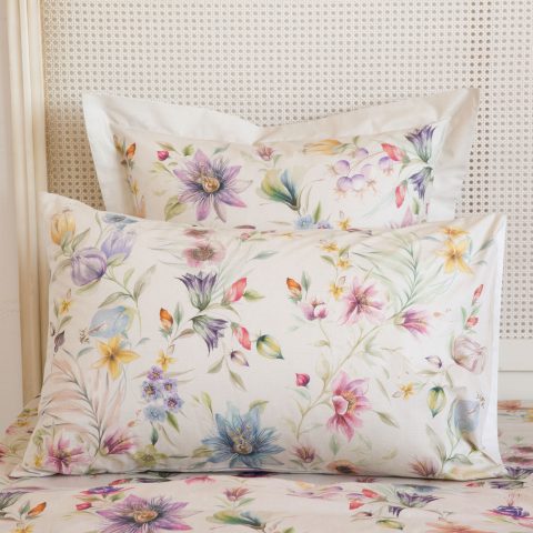 FEDERA DI GUANCIALE STAMPA FLOREALE MULTICOLORE - Set di 2 / 50 x 75 cm prezzo 29,99 euro