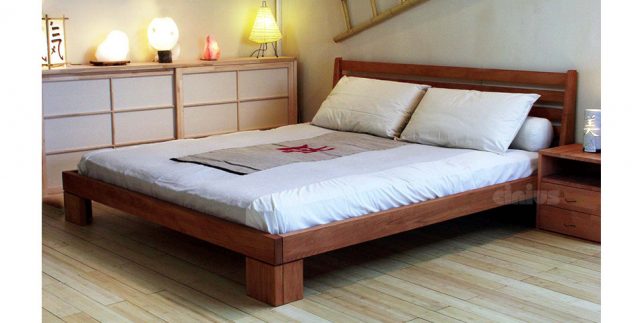 Letto basso in pieno stile giapponese
