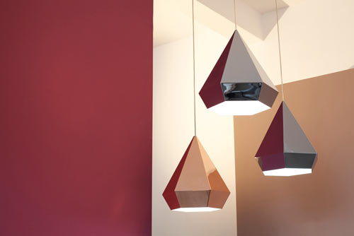 Lampade a forma di diamante