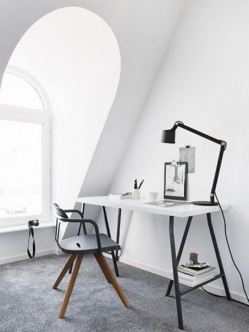 Scrivania dallo stile industriale perfetta anche per piccoli spazi!