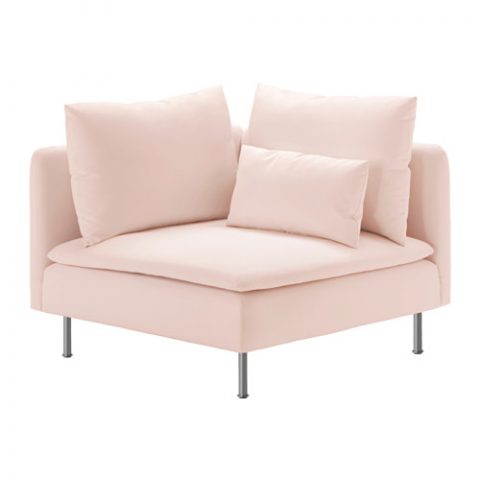 SÖDERHAMN Elemento modulare angolare, Samsta rosa pallido € 250