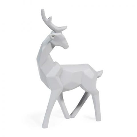 Statuetta di cervo grigia H 12 cm MALMO - 9.99 euro