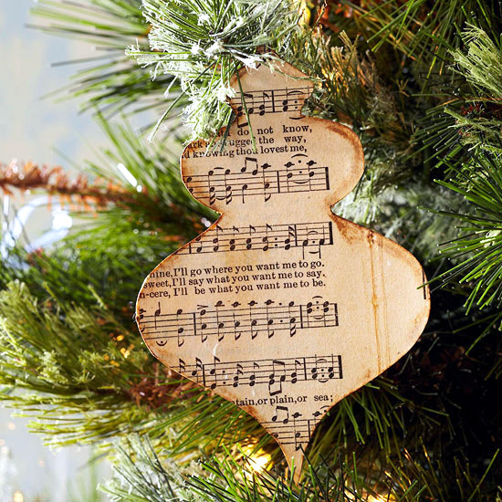 Playing for fun Christmas decor from inexpensive materials