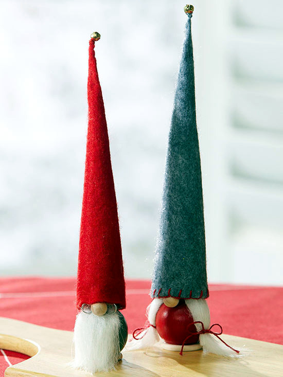 Playing for fun Christmas decor from inexpensive materials