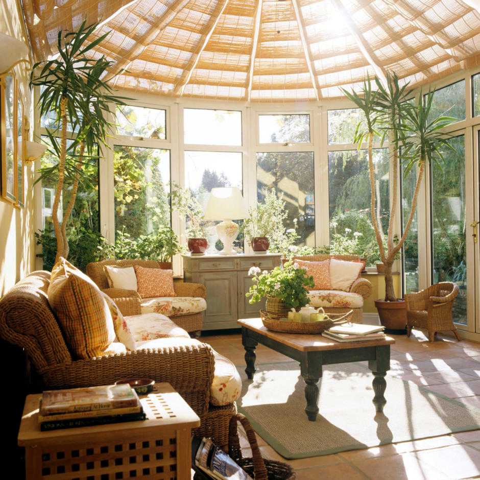 Conservatory with Palmem | Interior Design Ideas - Ofdesign