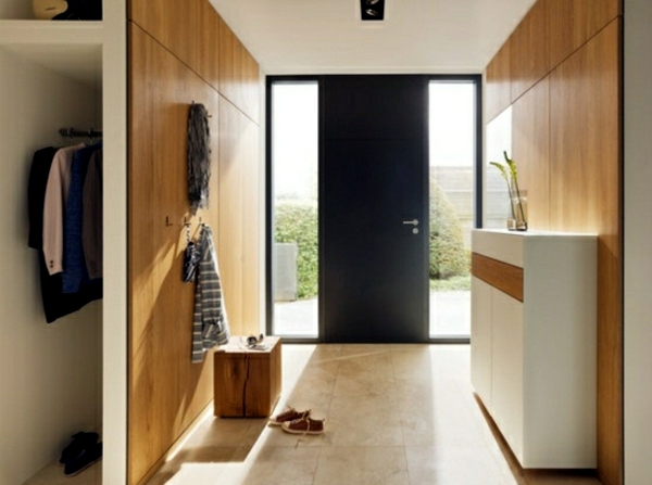 Corridor modern design – offering wood furniture storage ...
