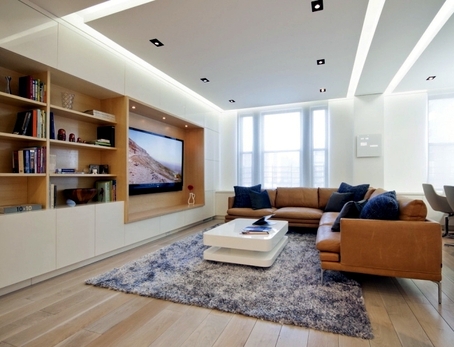 contemporary ceiling designs for living room