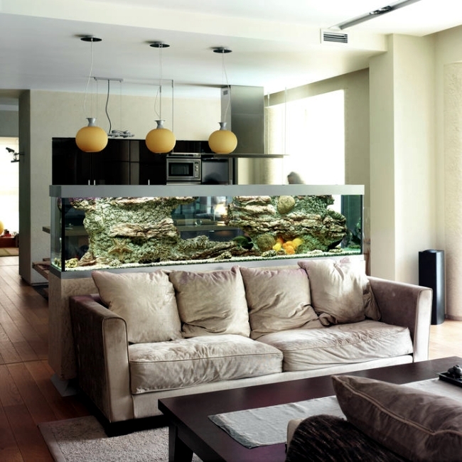 100 Ideas Integrate Aquarium Designs In The Wall Or In The Living