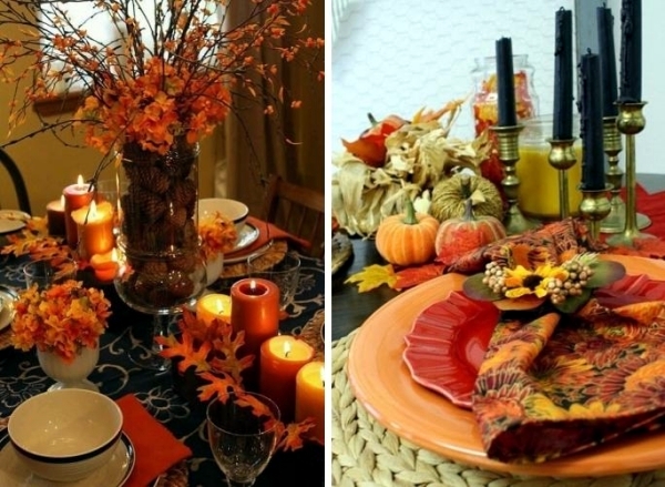 Panels in the fall festive decorating ideas for table decorations -35 ...