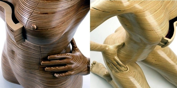 Wooden Sculptures Are Functional Furniture Design By